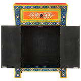 Hand Painted Sideboard 54X30X74 Cm Solid Wood Mango