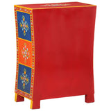 Hand Painted Sideboard 54X30X74 Cm Solid Wood Mango