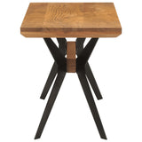 Dining Bench 110X40X46 Cm Solid Wood Acacia And Steel