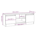 Tv Cabinet With Door 102X30X36 Cm
