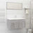 2 Piece Bathroom Furniture Set Engineered Wood