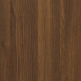 Side Table Brown Oak 59x36x38 cm Engineered Wood