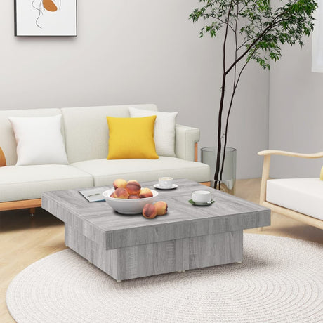 Coffee Table 90X90X28 Cm Engineered Wood