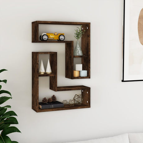 Wall Shelf 2 Pcs 50X15X50 Cm Engineered Wood