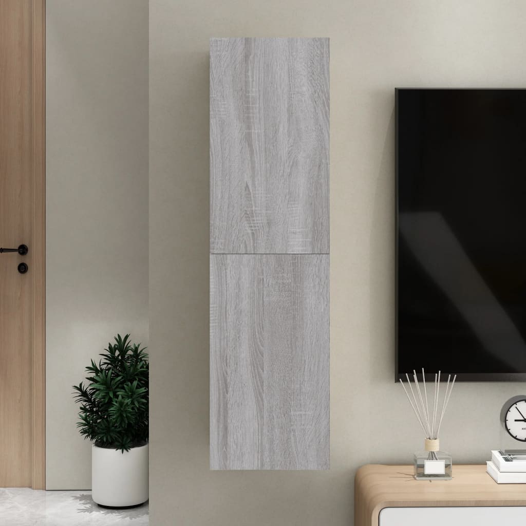 Tv Cabinet 2 Pcs 30,5X30X Engineered Wood