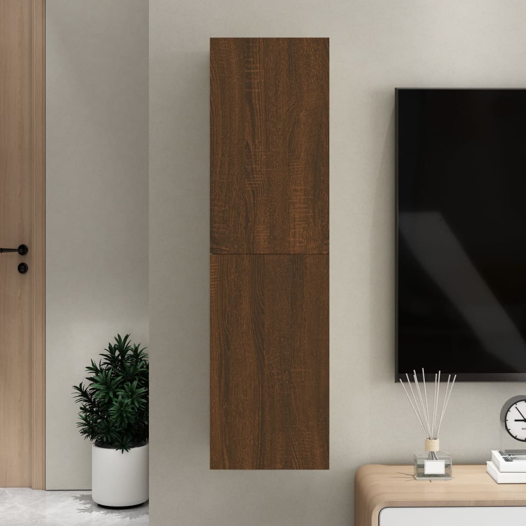 Tv Cabinet 2 Pcs 30,5X30X Engineered Wood