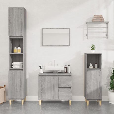 Bathroom Cabinet 30X30X190 Cm Engineered Wood