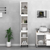 Bathroom Cabinet 30X30X190 Cm Engineered Wood