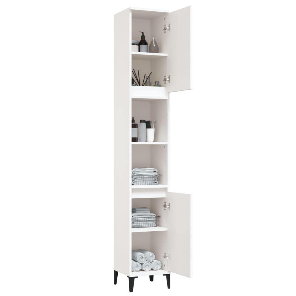 Bathroom Cabinet 30X30X190 Cm Engineered Wood