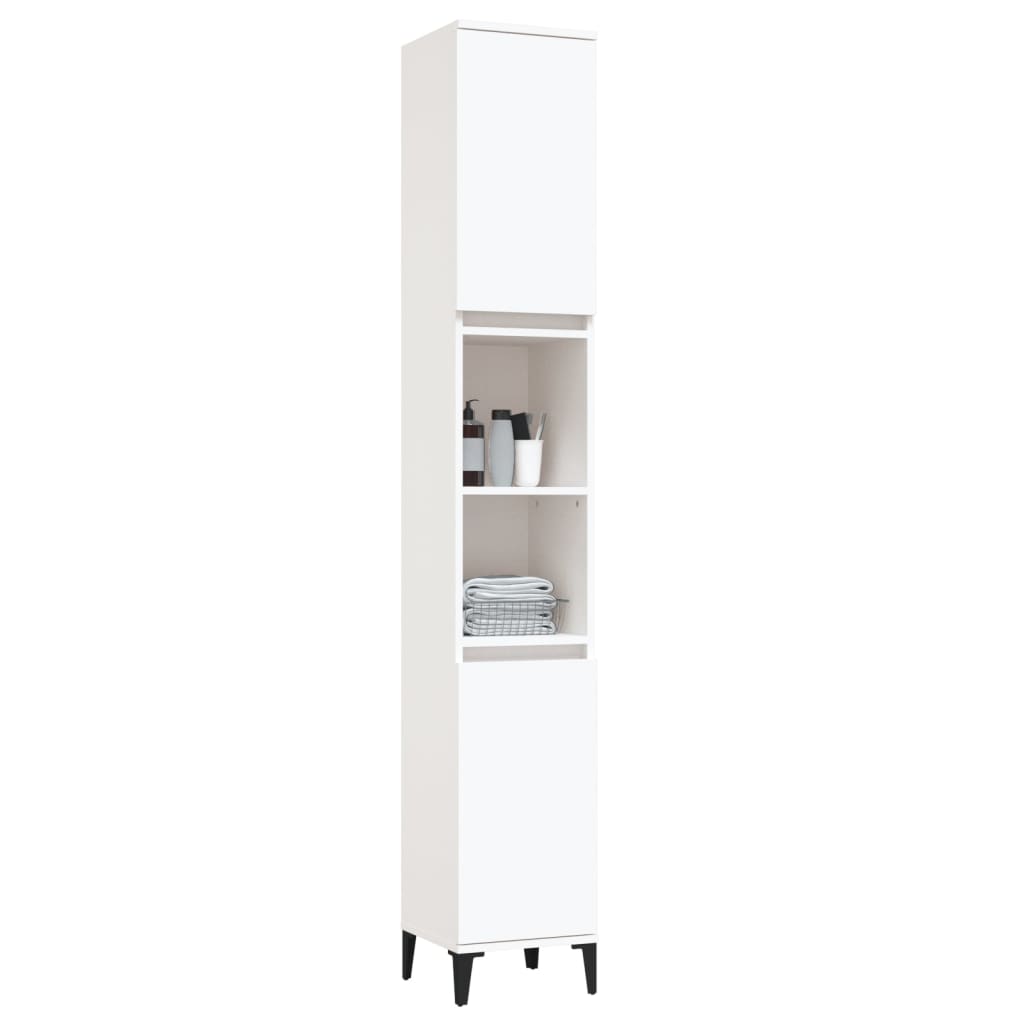 Bathroom Cabinet 30X30X190 Cm Engineered Wood