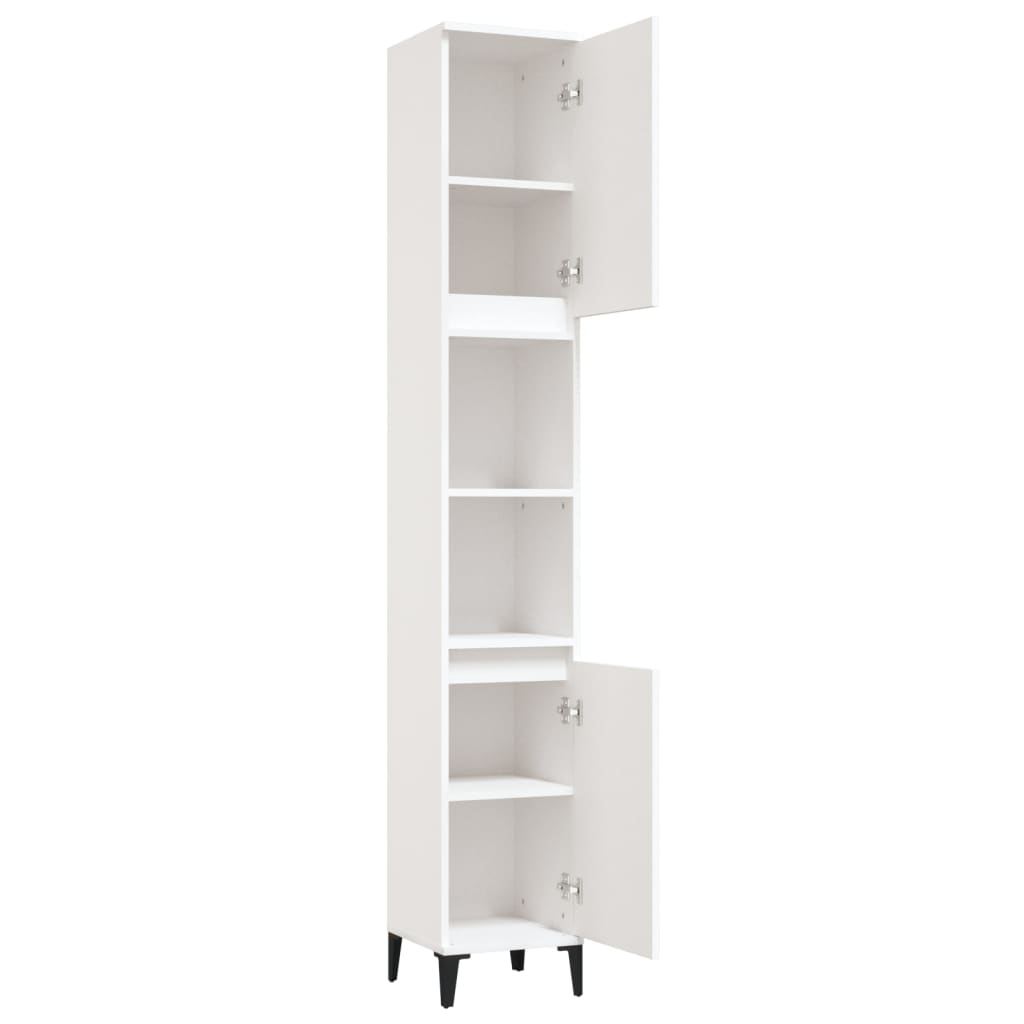 Bathroom Cabinet 30X30X190 Cm Engineered Wood