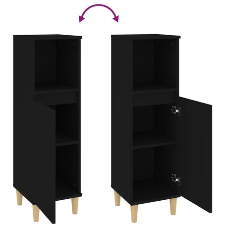 Bathroom Cabinet 30X30X100 Cm Engineered Wood