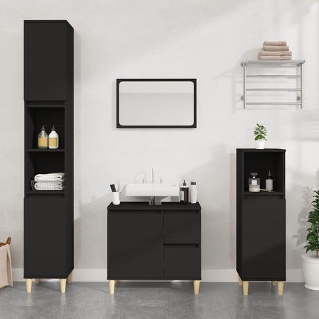 Bathroom Cabinet Concrete 65X33X60 Cm Engineered Wood