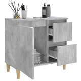 Bathroom Cabinet Concrete 65X33X60 Cm Engineered Wood