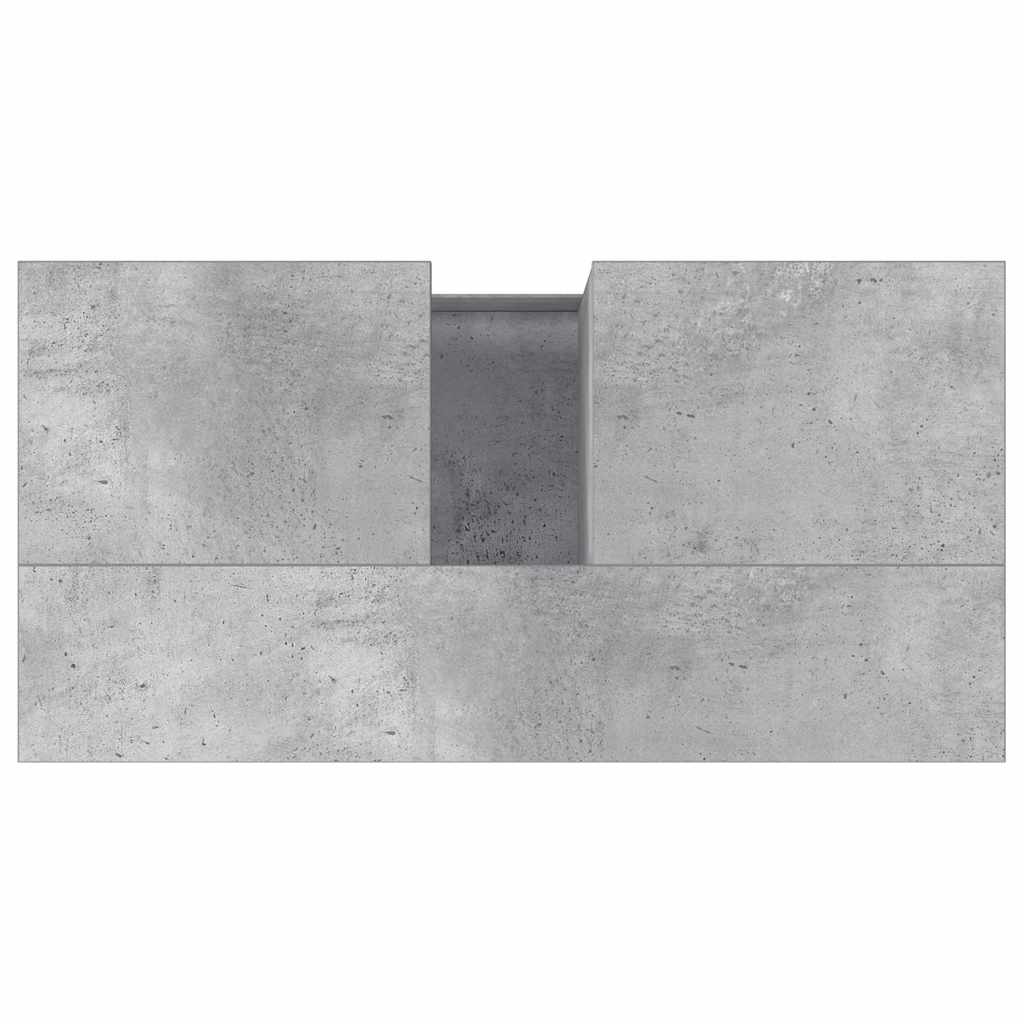 Bathroom Cabinet Concrete 65X33X60 Cm Engineered Wood