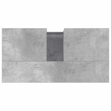 Bathroom Cabinet Concrete 65X33X60 Cm Engineered Wood