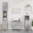 Bathroom Cabinet Concrete 65X33X60 Cm Engineered Wood