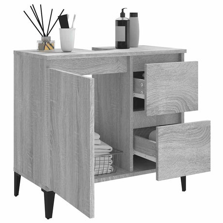 Bathroom Cabinet 65X33X60 Cm Engineered Wood