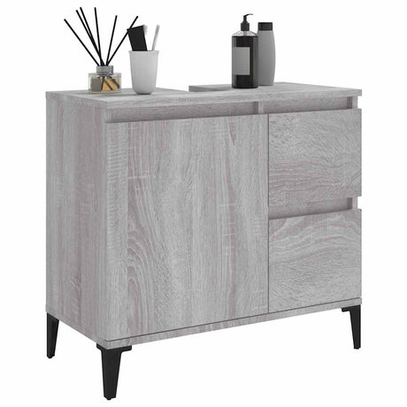 Bathroom Cabinet 65X33X60 Cm Engineered Wood