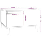 Coffee Table 55X55X36.5 Cm Engineered Wood