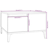 Coffee Table 55X55X36.5 Cm Engineered Wood
