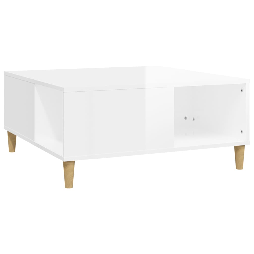 Coffee Table 80X80X36.5 Cm Engineered Wood