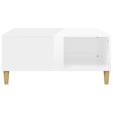 Coffee Table 80X80X36.5 Cm Engineered Wood