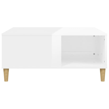 Coffee Table 80X80X36.5 Cm Engineered Wood