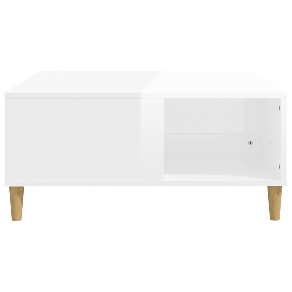 Coffee Table 80X80X36.5 Cm Engineered Wood