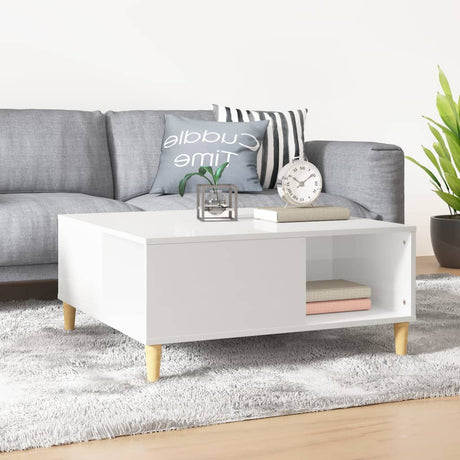 Coffee Table 80X80X36.5 Cm Engineered Wood