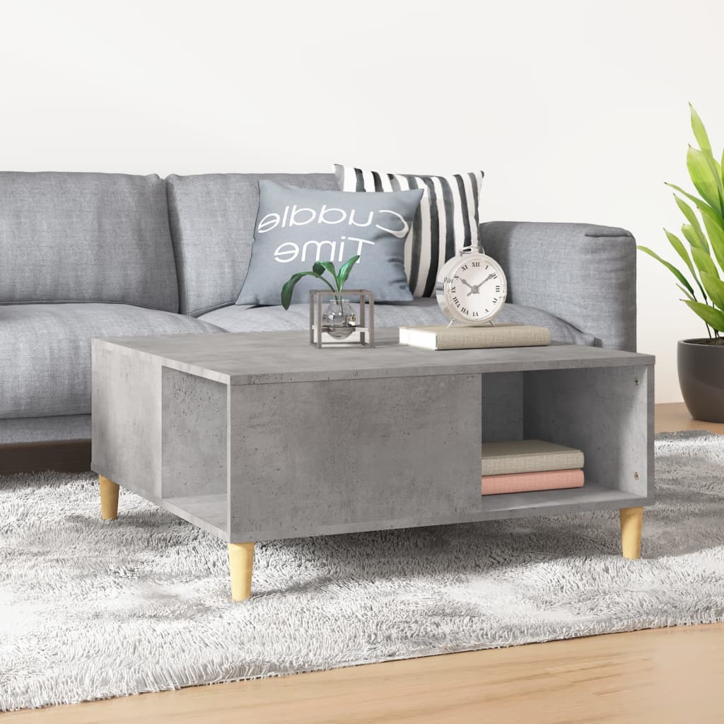 Coffee Table 80X80X36.5 Cm Engineered Wood