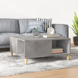 Coffee Table 80X80X36.5 Cm Engineered Wood