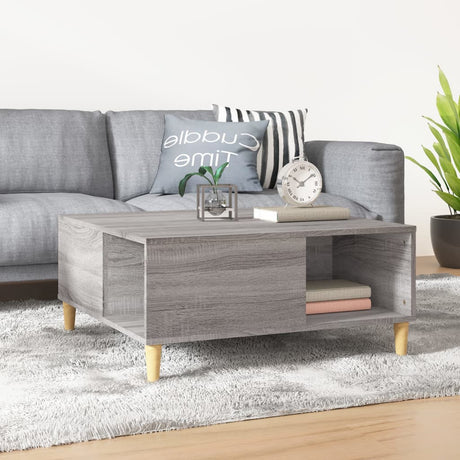 Coffee Table 80X80X36.5 Cm Engineered Wood