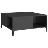 Coffee Table 80X80X36.5 Cm Engineered Wood