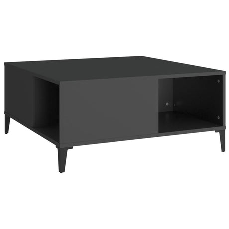 Coffee Table 80X80X36.5 Cm Engineered Wood
