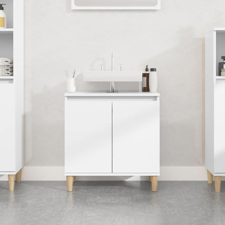 Sink Cabinet 58X33X60 Cm Engineered Wood