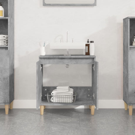 Sink Cabinet 58X33X60 Cm Engineered Wood