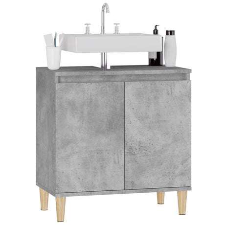 Sink Cabinet 58X33X60 Cm Engineered Wood