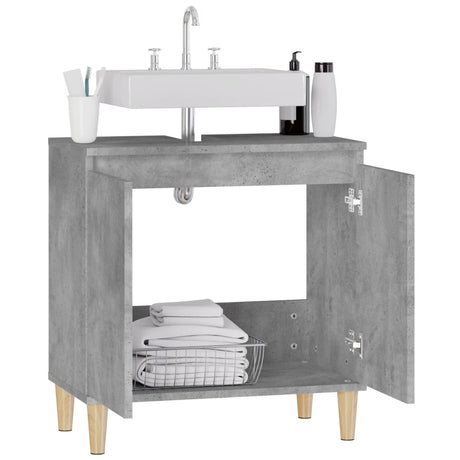 Sink Cabinet 58X33X60 Cm Engineered Wood