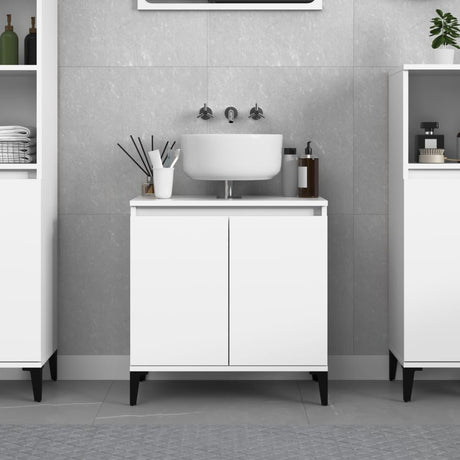Sink Cabinet 58X33X60 Cm Engineered Wood