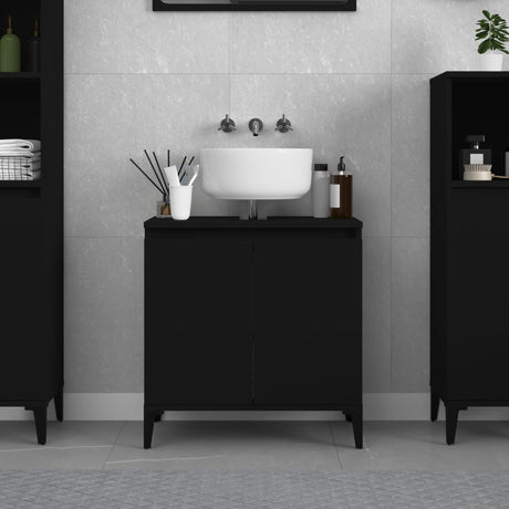 Sink Cabinet 58X33X60 Cm Engineered Wood