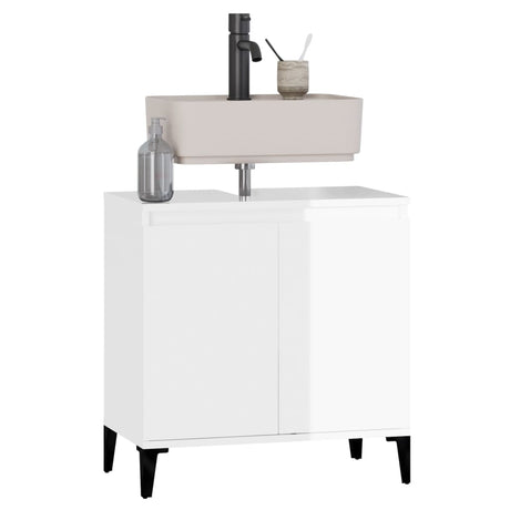 Sink Cabinet 58X33X60 Cm Engineered Wood
