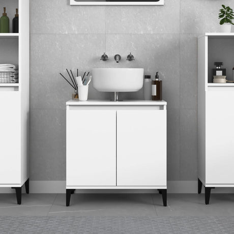 Sink Cabinet 58X33X60 Cm Engineered Wood