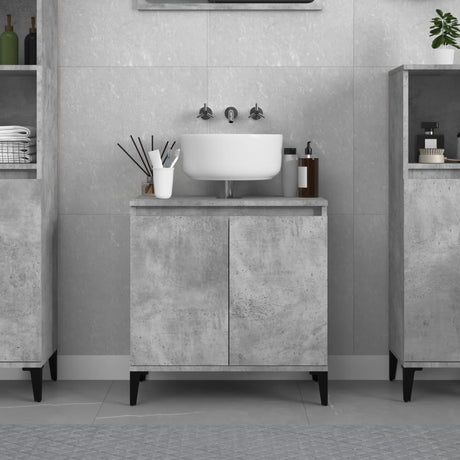 Sink Cabinet 58X33X60 Cm Engineered Wood