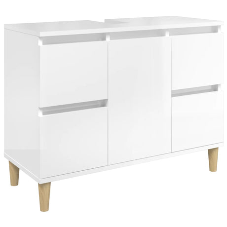 Sink Cabinet 80X33X60 Cm Engineered Wood