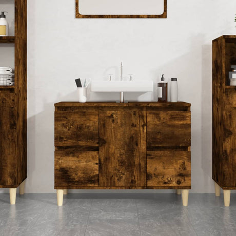 Sink Cabinet 80X33X60 Cm Engineered Wood
