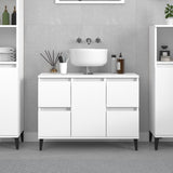 Sink Cabinet 80X33X60 Cm Engineered Wood