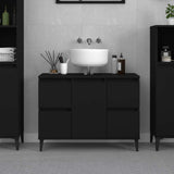Sink Cabinet 80X33X60 Cm Engineered Wood