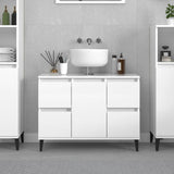 Sink Cabinet 80X33X60 Cm Engineered Wood