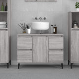 Sink Cabinet 80X33X60 Cm Engineered Wood